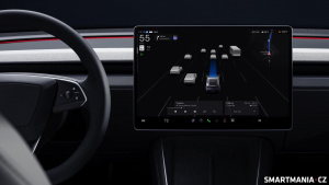 Interiér nové Tesly Model Y